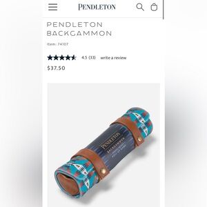 TWO Pendleton Travel Sets - Backgammon and Chess/Checkers